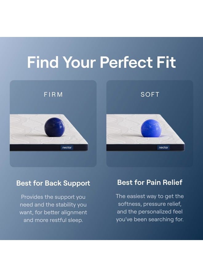 Nectar واقي مرتبة ناعم - توين XL - واقي مرتبة من رغوة الذاكرة الهلامية - قابل للتنفس ومريح - دعم وتخفيف الضغط - معتمد من CertiPUR-US - Image 4