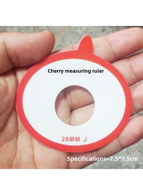 Blueberry Standard Measuring Ruler Fruit Diameter Caliper Fresh Fruit Grading Cherry Cherry Size Plastic Side Measuring Tool Ruler-Model:Cherry Measuring Ruler (single Hole 26mm)
