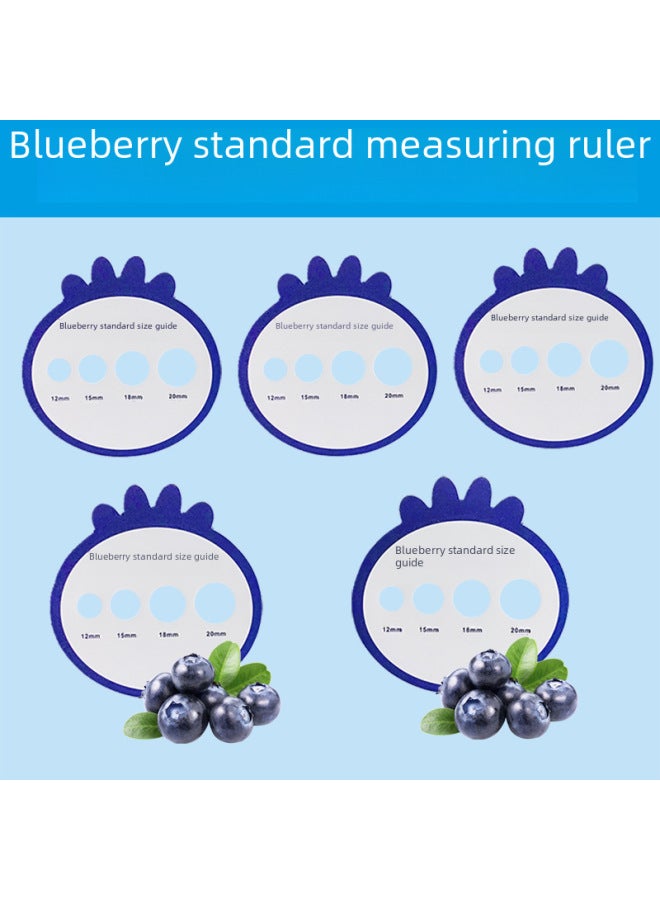 Blueberry Standard Measuring Ruler Fruit Diameter Caliper Fresh Fruit Grading Cherry Cherry Size Plastic Side Measuring Tool Ruler-Model:Cherry Measuring Ruler (single Hole 26mm)