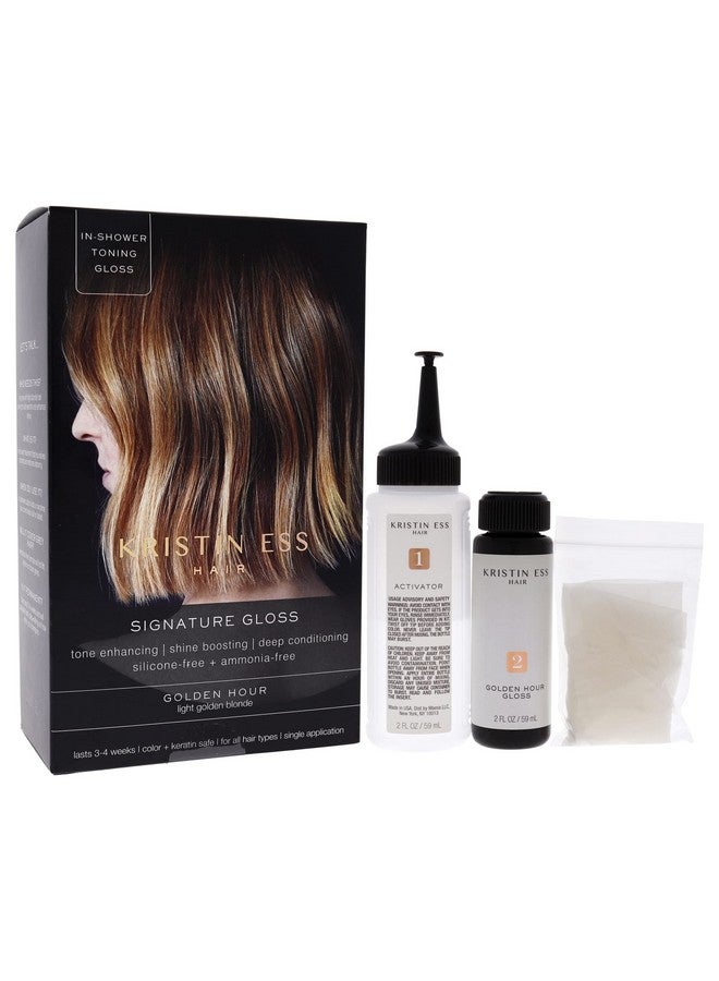Kristin Ess Ristin Ess Signature Hair Gloss Treatment  Brightening And Toning Glaze For Unisex/Women'S Hair In 1 Application Golden Hour (Pack Of 1)  - Image 4