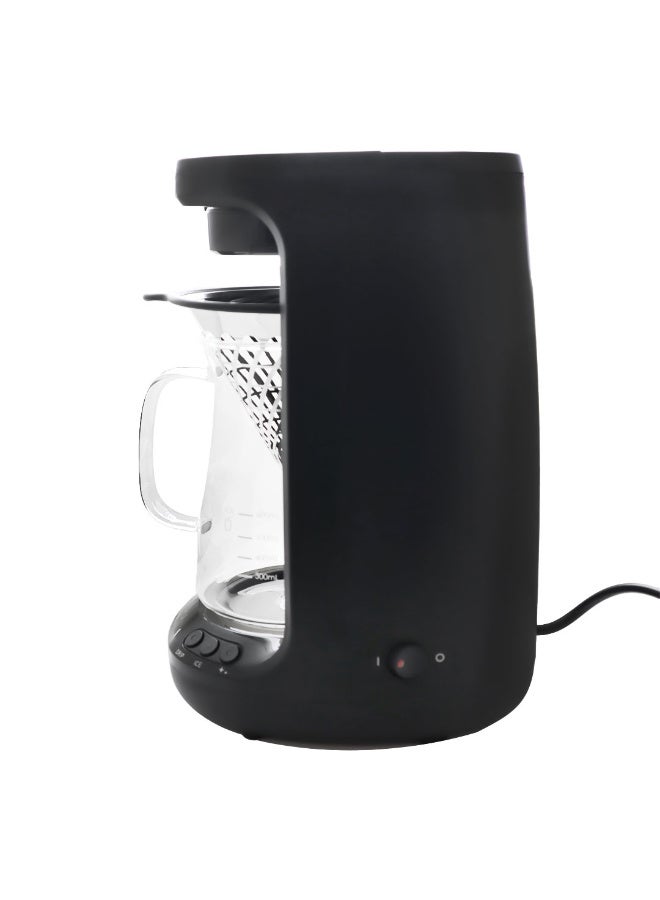 MIBRU 7-Cup Coffee Maker, Drip Coffee Machine, 0.65L Glass Carafe, 24-Hour Timer, Keep Warm Function, The control panel includes clear control buttons for operation, Auto Shut-Off, Boil Dry Protection, 0.65L 800 W MCM2561 Black - Image 2