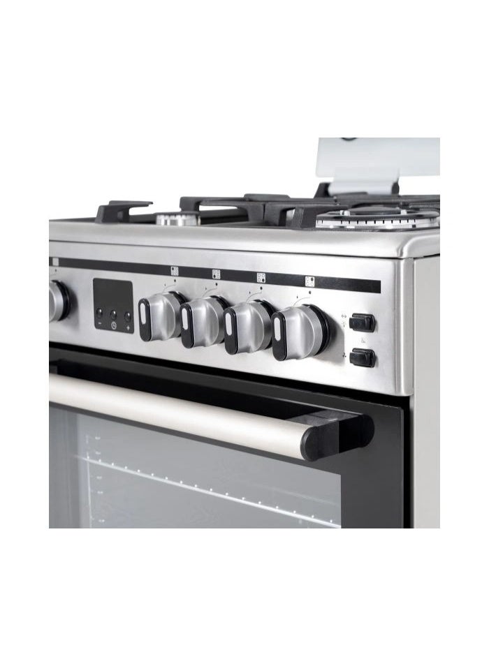 Terim TERFC66ST, 60 cm Cooking range with Convection Fan, Cast Iron Pan Supports, Digital Display, Self-Cleaning, Automatic Ignition, Made in Turkey, - Image 3