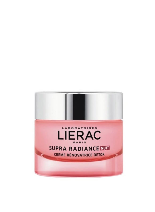 Lierac Supra Radiance Night Cream Renovator Detox 50ml - Image 1