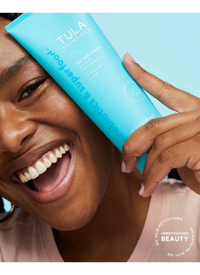 TULA TULA Skin Care The Cult Classic Purifying Face Cleanser - Gentle and Effective Face Wash, Makeup Remover, Nourishing and Hydrating, 4.2 oz.  - Image 3