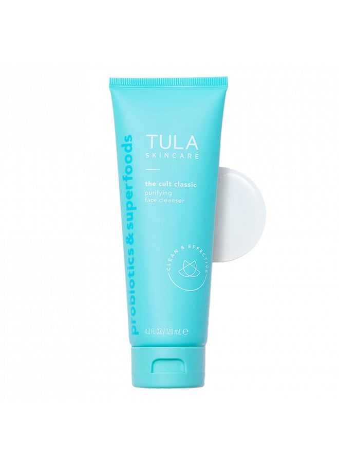 TULA TULA Skin Care The Cult Classic Purifying Face Cleanser - Gentle and Effective Face Wash, Makeup Remover, Nourishing and Hydrating, 4.2 oz.  - Image 1