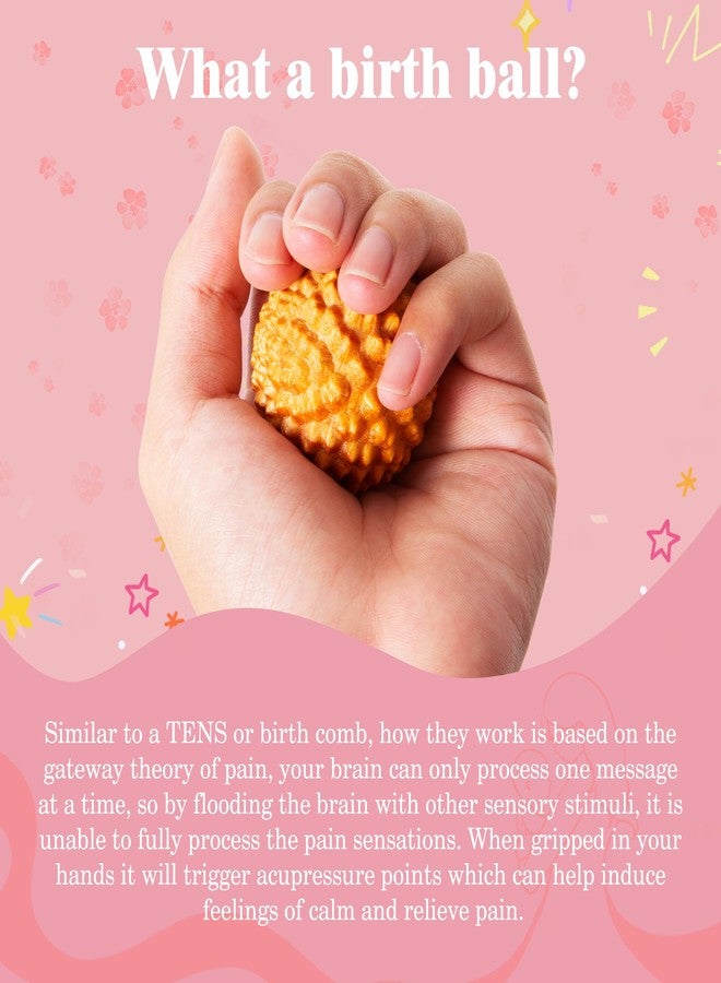 FSYQUAST Birth Comb Acupressure Massage Ball Set - Wooden Labor Comb Natural Labor and Delivery Essentials, Mom to Be Gift, New Mom Gifts for Labor Pain Relief - Image 5