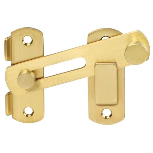 Alise 4 inch Flip Latch Gate Latches Safety Door Lock for Barn Wood Fence Sliding French DoorsHeavy Duty SUS304 Stainless Steel Gate Hardware Gold FinishMS9500G - Image 1