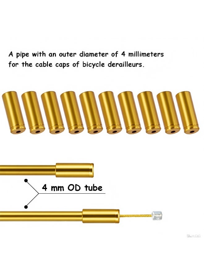 دايتويز 10 قطع من أغطية طرفية لكابل فرامل الدراجة ومبدل السرعات، مصنوعة من سبائك الألومنيوم بسمك 5 مم - مقاومة للغبار واقيات الأسلاك الداخلية للدراجات الجبلية/الهجينة/الطرق - أنيقة ومتينة وملائمة لجميع الاستخدامات - Image 5