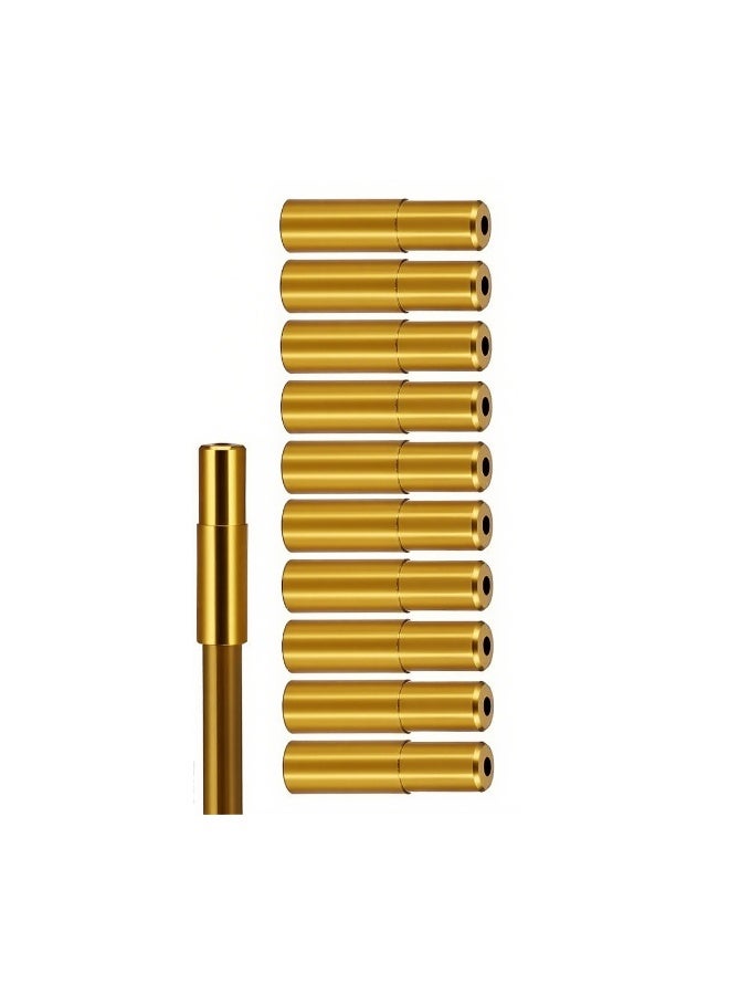 دايتويز 10 قطع من أغطية طرفية لكابل فرامل الدراجة ومبدل السرعات، مصنوعة من سبائك الألومنيوم بسمك 5 مم - مقاومة للغبار واقيات الأسلاك الداخلية للدراجات الجبلية/الهجينة/الطرق - أنيقة ومتينة وملائمة لجميع الاستخدامات - Image 1