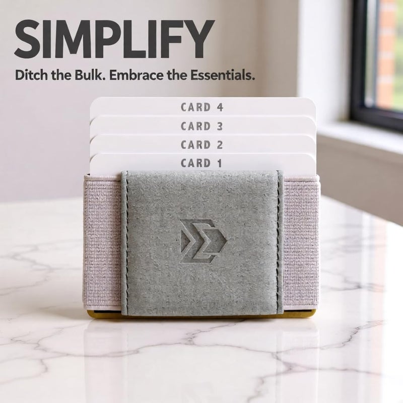 VBAX Elastic Wallet for Men & Women â€“ Slim Minimalist Front Pocket Credit Card Holder, Stretch Fabric Design Fits 10 Cards & Cash â€“ Compact Everyday Carry Wallet for Travel & Daily Use - Image 3