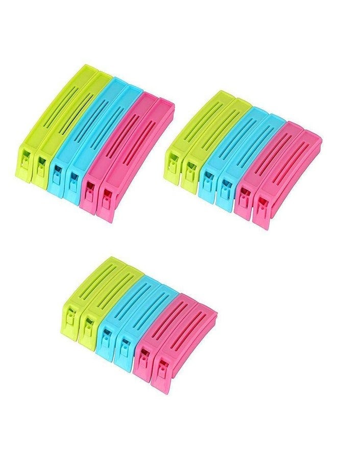 KhuHap Food Storage Bag Clip Seals (18 Pcs) & Silicone Reusable Stretchable Lids (6 Pcs) - Airtight Leak-Proof Food Freshness for Snack Bags, Containers, Bowls, Bottles, Cups, Glassware, Random Colors - Image 2