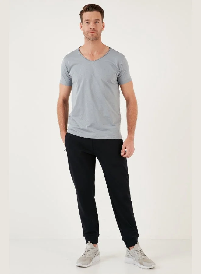 Buratti  Buratti Cotton Slim Fit V Neck Basic T Shirt Men's T SHIRT 5412001 for Men | Best Price UAE