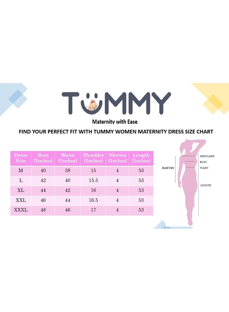TUMMY Printed A-Line Dress