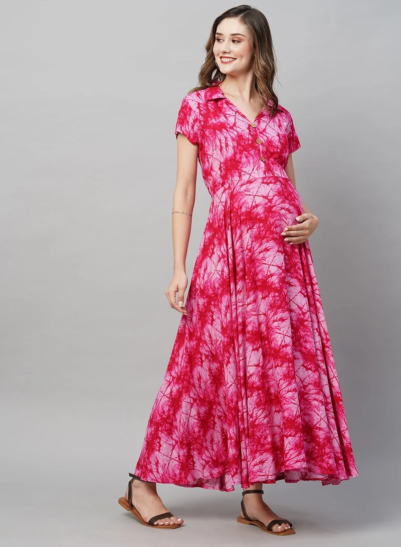TUMMY Printed A-Line Dress