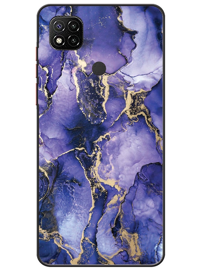 EYE CATCH Protective Case Cover For Xiaomi Redmi 9C Blue Marble Texture  - Image 1