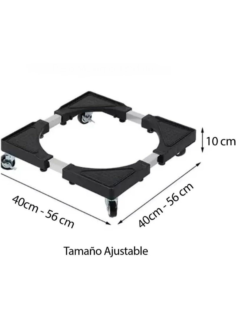 Adjustable Mobile Base for Washer & Refrigerator – Heavy-Duty Appliance Stand with Wheels – Supports up to 138kg - Image 4