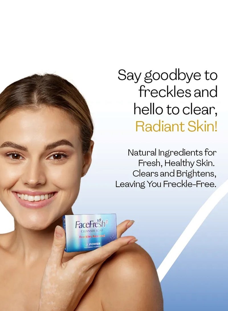 Face Fresh Bacteria Protection Cleanser Soap - Reduces Risk of Skin Infections & Skin Cancer, Cleanser Soap for All Skin Types 100g - Image 3