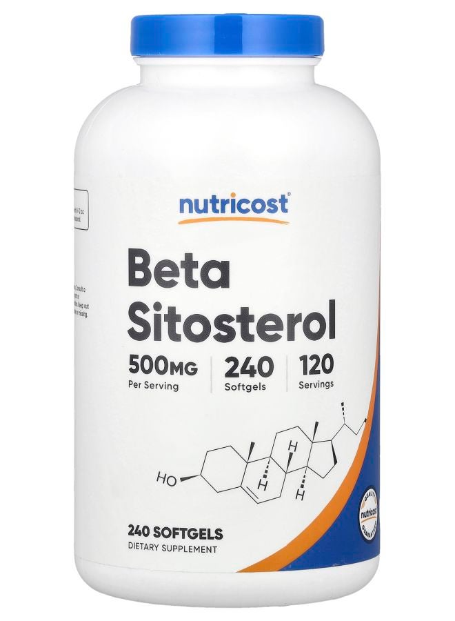 Nutricost Beta Sitosterol 500 mg 240 Softgels (250 mg per Softgel)