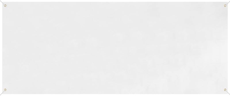 Zonon Large Blank Banners And Signs Polyester Oxford Cloth Sublimation Banner To Decorate With Hanging Rope For Indoor Wall Outdoor Easy to Hang DIY Signs For Business Office (White,2 x 8 Feet) - Image 1