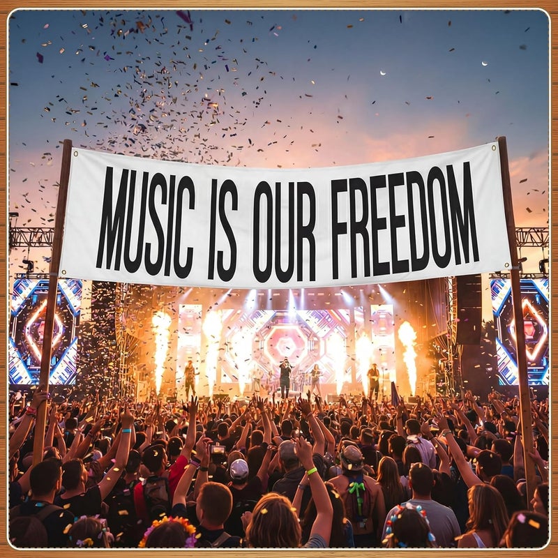 Zonon Large Blank Banners And Signs Polyester Oxford Cloth Sublimation Banner To Decorate With Hanging Rope For Indoor Wall Outdoor Easy to Hang DIY Signs For Business Office (White,2 x 8 Feet) - Image 4