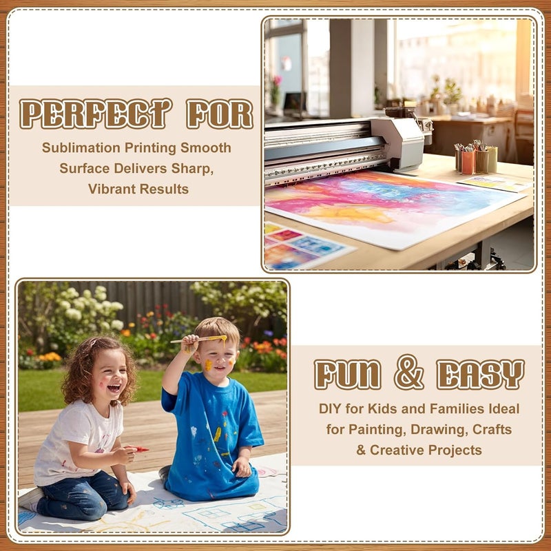 Zonon Large Blank Banners And Signs Polyester Oxford Cloth Sublimation Banner To Decorate With Hanging Rope For Indoor Wall Outdoor Easy to Hang DIY Signs For Business Office (White,2 x 8 Feet) - Image 5