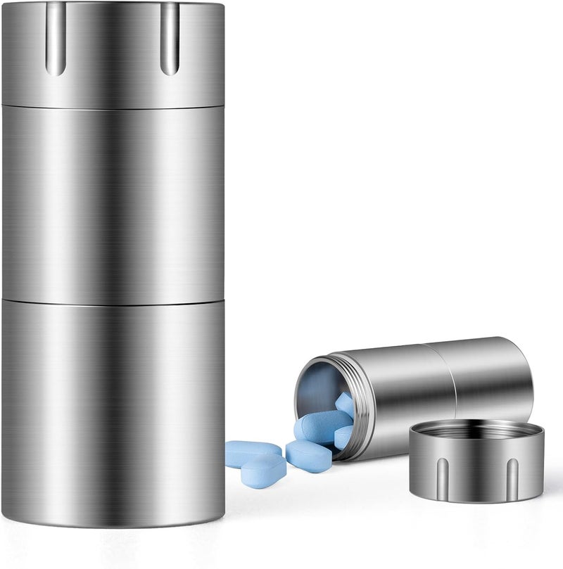 Titanium Pill Case for Travel