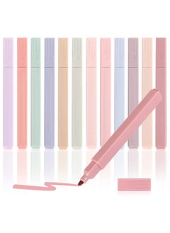 Generic 12-Pack Aesthetic Highlighters Pen, Cute Pastel Highlighter Markers For Notes, 12 Different Colors  - Image 1