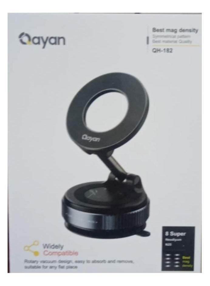 Qayan Magnetic Car Phone Holder Black QH-182 - Image 3