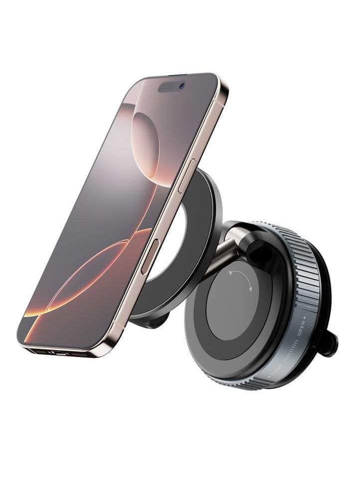Qayan Magnetic Car Phone Holder Black QH-182 - Image 2