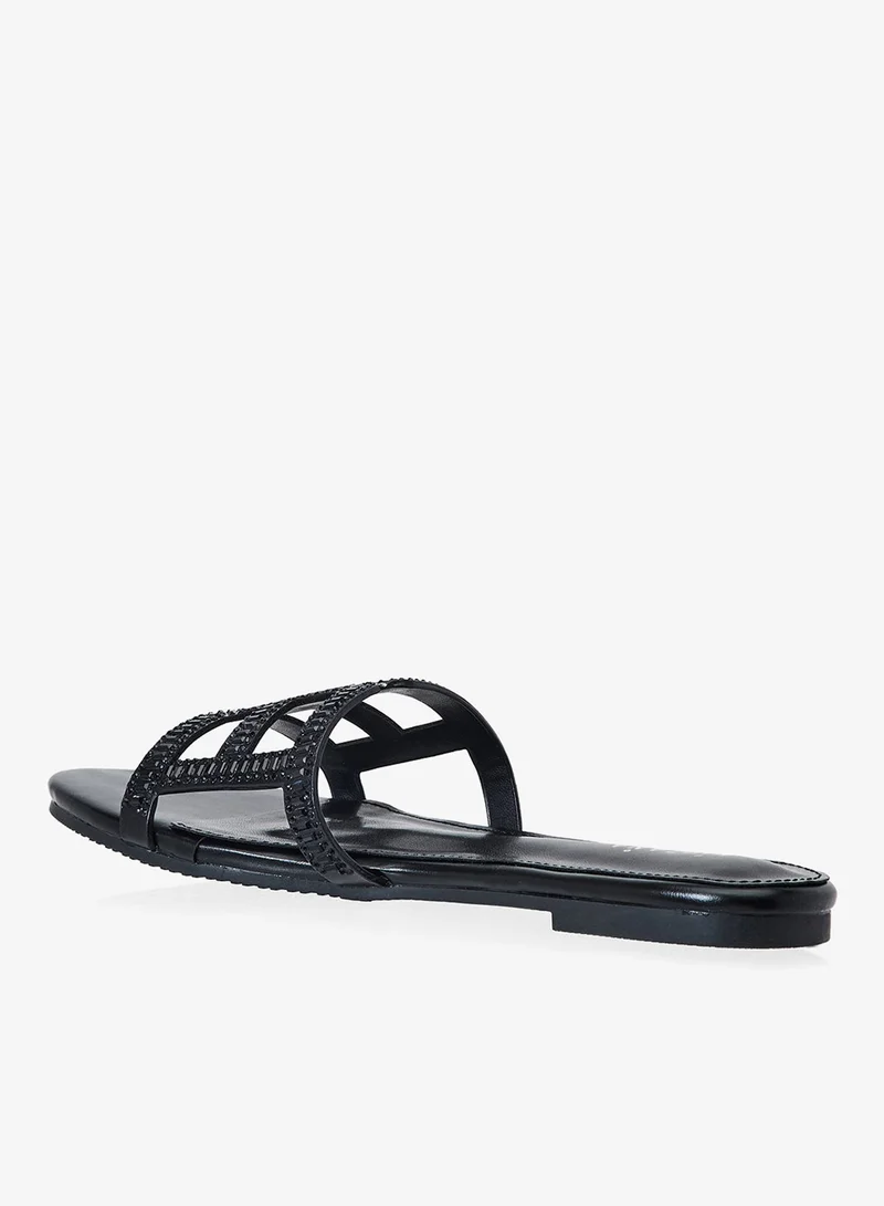 Khizana diamante flat sandal