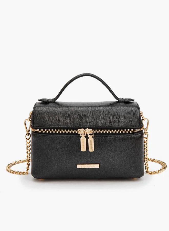 بيبرمنت Textured Crossbody Bag With Detachable Strap