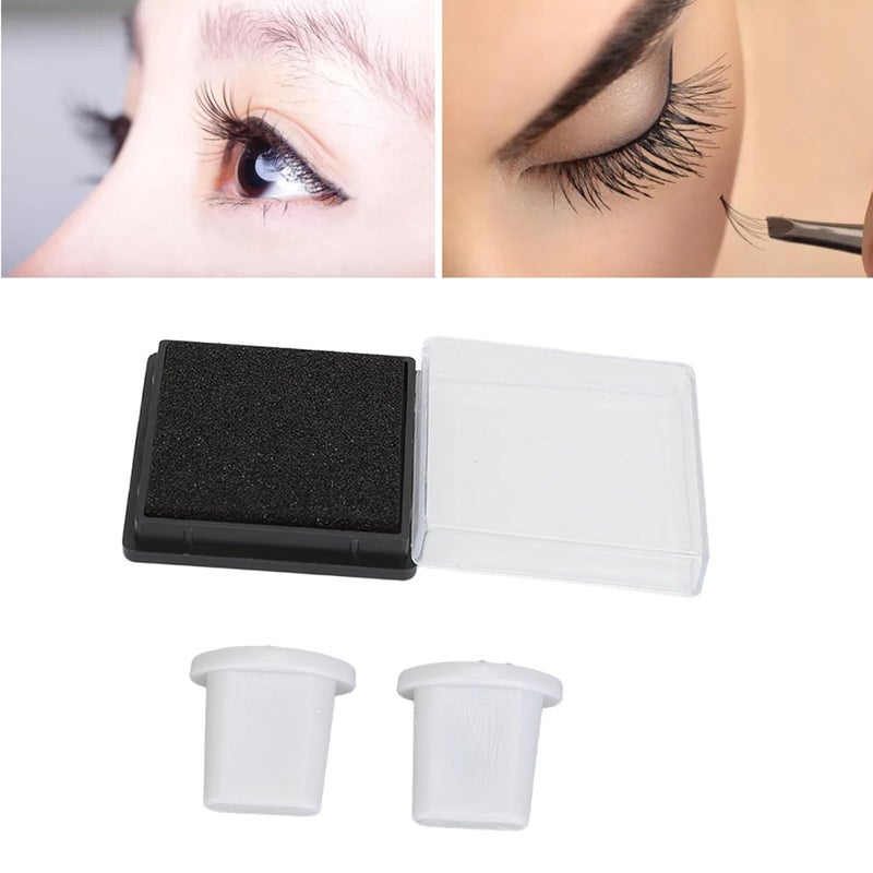 10 Sets Lower Lashes Stamp Curved Shaped Reusable Eyelash Extension Kit, Lower Eyelash Stamp Tool for Easy Makeup Application, Includes 20 Stamps and 10 Pads for - Image 3