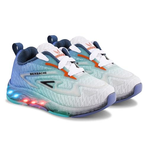 BERSACHE Premium LED Light, Trending Stylish Shoes for boys and girls-Blue - Image 1