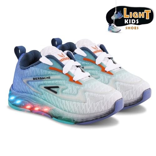 BERSACHE Premium LED Light, Trending Stylish Shoes for boys and girls-Blue - Image 4