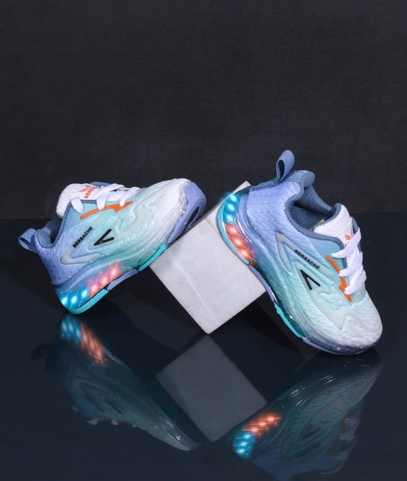 BERSACHE Premium LED Light, Trending Stylish Shoes for boys and girls-Blue - Image 2