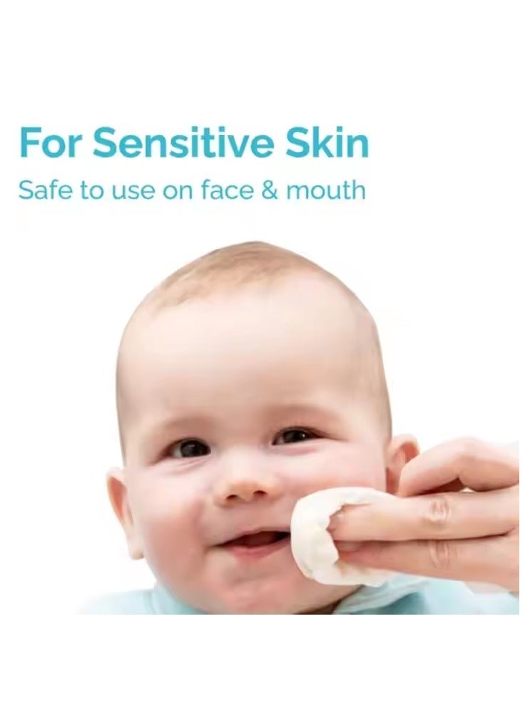 Portable Baby Wipes 99.9% Pure Water,Mini Wet Wipes (128 Pcs), Hypoallergenic , Hand and Mouth Wipes for Babies Students and Children.  - Image 3