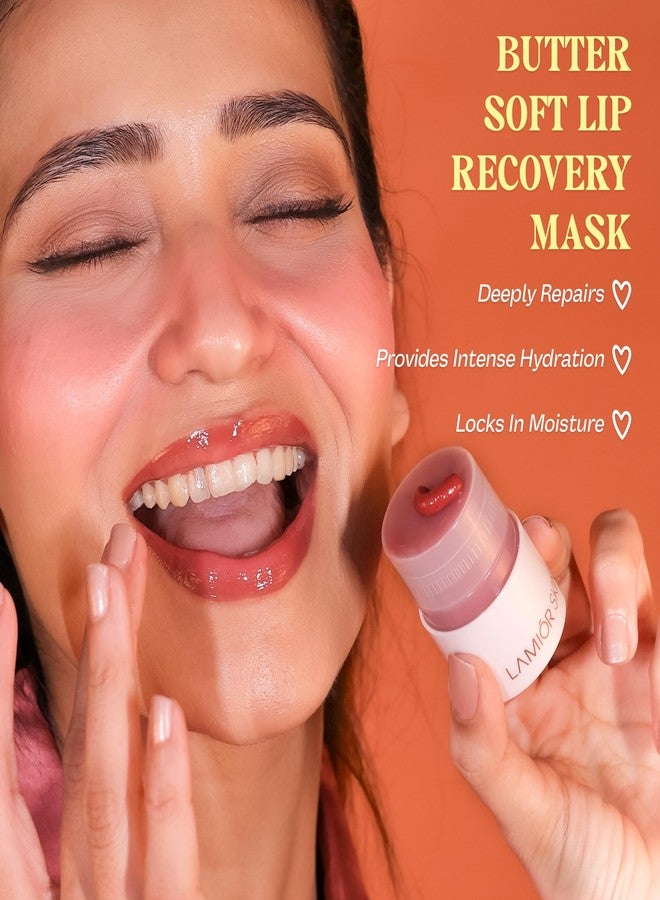 Lamior Overnight Lip Mask for Deep Hydration & Plumping | Butter Soft Lip Recovery Mask with 2% Peptide & 5% Vitamin-E | Moisturising Lip Care for Dry & Pigmented Lips - Image 5
