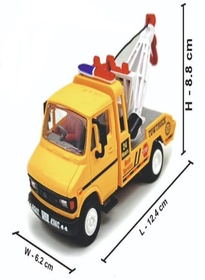 Sheel Toy car for Kids Combo Pack of 2 Pull Back Tow Truck Toy with Fire Ladder Truck Vehicle Playset Toy for Kids Set for Kids Boys and Girls Age 3+ Years(Color May Vary) - Image 3
