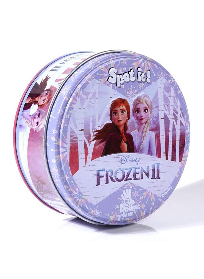 Spot It Frozen II Matching Card Game Fun Family Travel Game for Kids Age 4 and Up Suitable for 2 to 5 Players Average Playtime 15 Minutes Great Gift Idea - Image 1