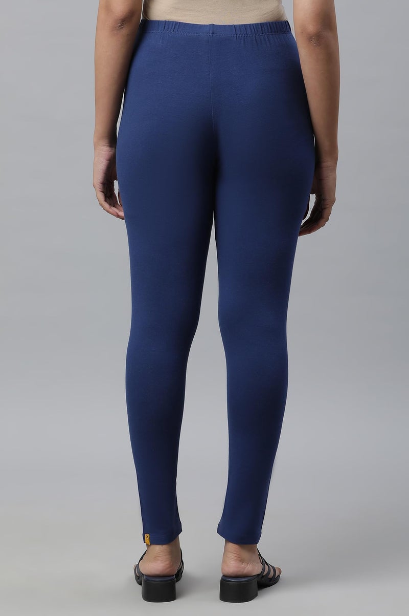 Aurelia Women's Navy Cotton Lycra Skinny Tights_23AUA60261N-606350_S - Image 4