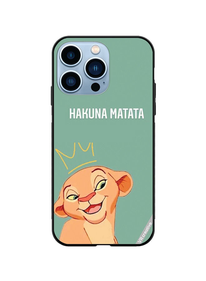 VR CREATIVE Protective Case Cover For Apple iPhone 13 Pro Hakuna Matata Design Multicolour - Image 1