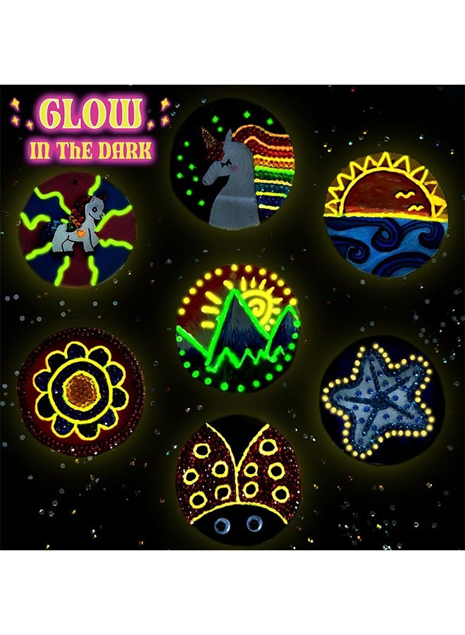 Beauenty Kids Wooden Painting Kit-Glow in The Dark-Arts & Crafts Gifts for Boys Girls Ages 3+ Birthday Craft Activities Kits - Creative Art Toys for 3+ Year Old Kids - Image 3