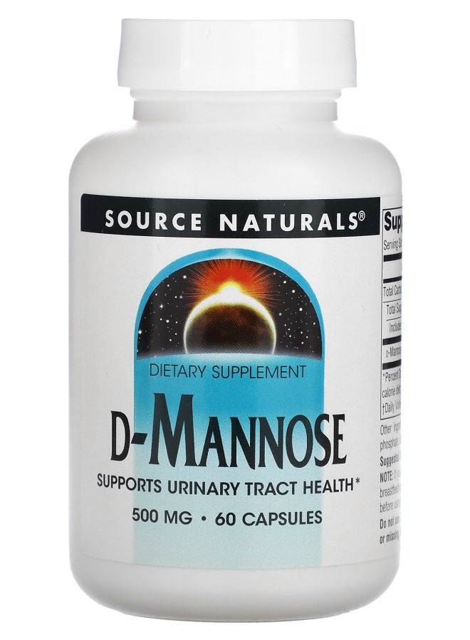 DMannose 500 mg 60 Capsules