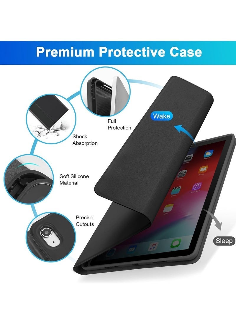 iPad Pro 11" (2024) M4 Wireless Keyboard Case with Touchpad – Magnetic Detachable Keyboard, Smart Folio Cover with Stand, Multi-Gesture Trackpad, Slim Lightweight Protective Case, Auto Wake/Sleep Function