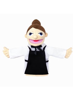 General 1 Pcs Waiter Occupation Professional Figurine Role Playing Parent-Child Interaction Toy Family Companionship Plush Doll Figurine Toy Hand Puppet  - Image 1