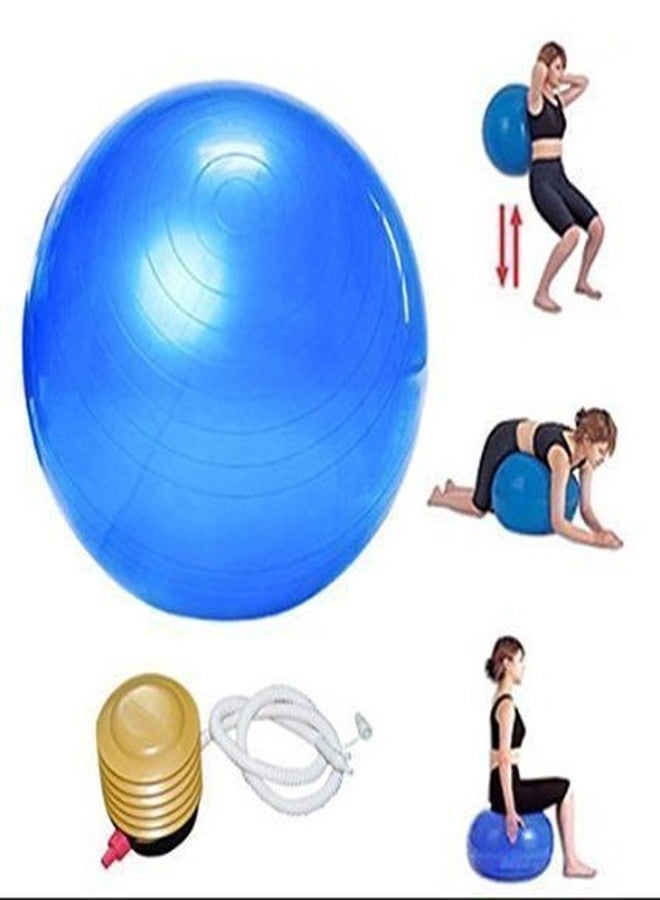 Vroxy Professional Inflatable Exercise Gym Ball with Foot Pump for Women Men Swiss Ball Balance Stability Training, Birthing Ball (1Pcs) - Image 4
