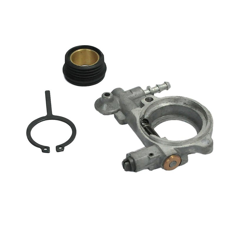 Oil Pump Worm Carrier: Metal Silver, High Reliability, Easy Installation - Perfect Match for Stihl 024, 026, MS240, MS260 Car Parts - Image 1