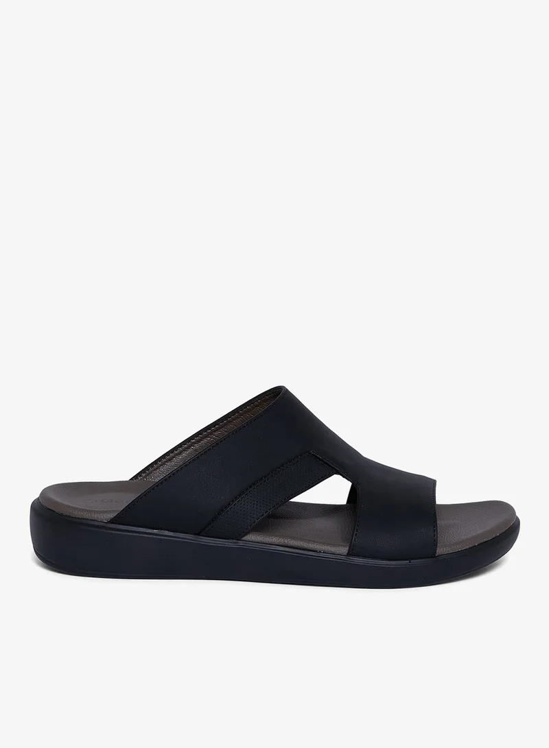 Geoomnii Geoomnii Men’s Arabic Sandals – Comfortable Casual Leather Slide Sandals for Everyday Wear