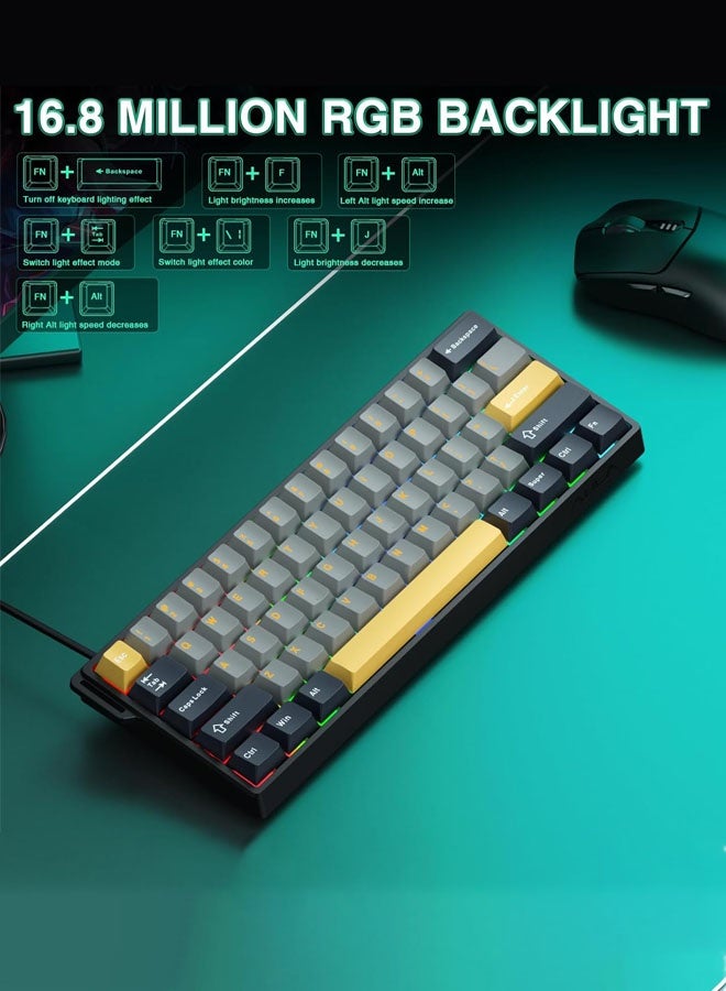 أولا كيبورد جيمنج WIN68 HE MAX، وضع الزناد السريع، معدل استجابة 8 كيلو هرتز، دقة ضبط زمن الاستجابة 0.01 مم، لوحة مفاتيح مغناطيسية، لوحة مفاتيح سلكية TKL بنسبة 60% مع تشغيل قابل للتعديل، مفاتيح تأثير هول، إضاءة خلفية RGB، قابلة للتبديل السريع، أسود - Image 5
