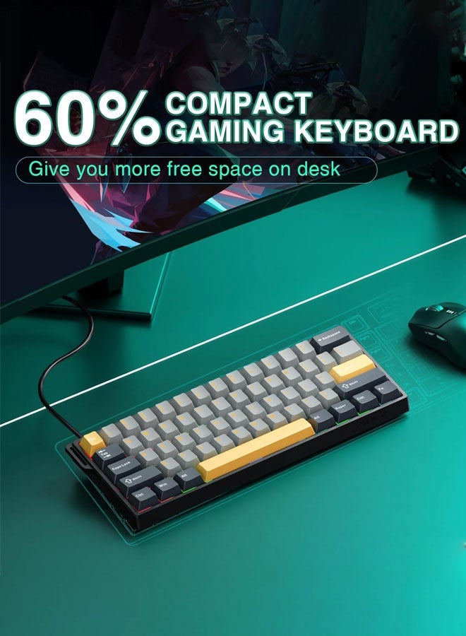 أولا كيبورد جيمنج WIN68 HE MAX، وضع الزناد السريع، معدل استجابة 8 كيلو هرتز، دقة ضبط زمن الاستجابة 0.01 مم، لوحة مفاتيح مغناطيسية، لوحة مفاتيح سلكية TKL بنسبة 60% مع تشغيل قابل للتعديل، مفاتيح تأثير هول، إضاءة خلفية RGB، قابلة للتبديل السريع، أسود - Image 4